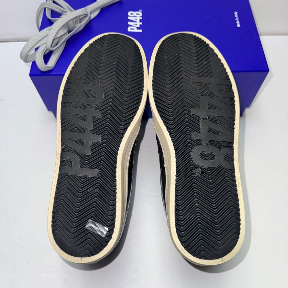 P448 John Maya Women Metallic Silver Black Glitter Sneakers F21JOHN-W 7 US 37 EU - Picture 5 of 9
